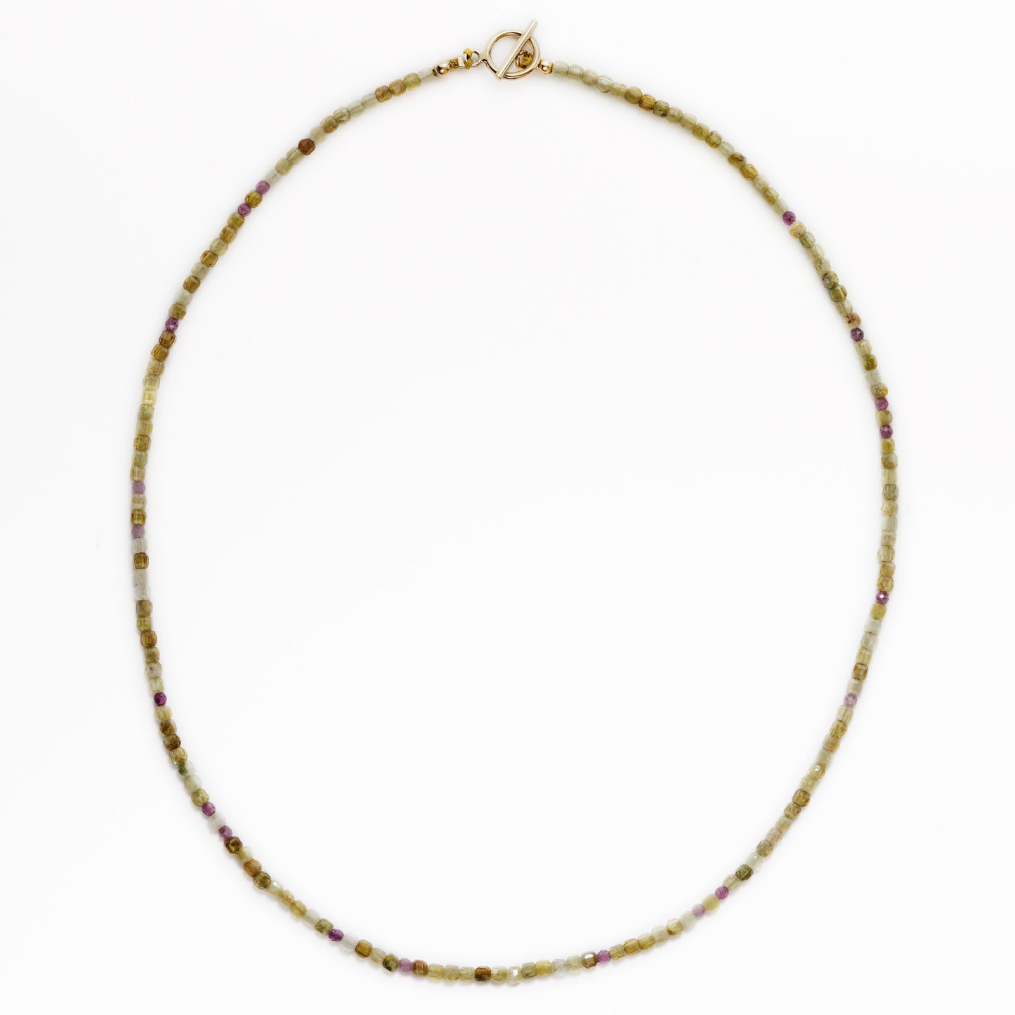 collier ras de cou petits rubis ras de cou grenat vert fermoir OT Gold-filled journee singuliere