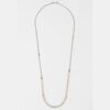 Sautoir long en Aventurine, Grenat lie de vin, Tourmaline, perles japonaises dorées Miyuki
