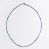 Collier ras de cou en Sodalite, Péridot, Grenat lie de vin et fermoir OT Gold-Filled