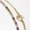 Collier ras-de-cou en Tourmaline, perles japonaises Miyuki dorées fermoir et OT Gold-Filled