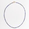 Collier court ras-de-cou en Turquoise Africaine, Cyanite et fermoir OT Gold-Filled
