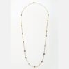 Collier double tour en Miyuki, Tourmaline, Grenat lie de vin et fermoir Gold-filled